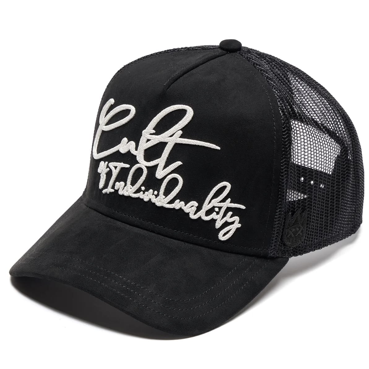 Cult Of Individuality Mesh Back Trucker Grasshopper Emb Hat (Black)