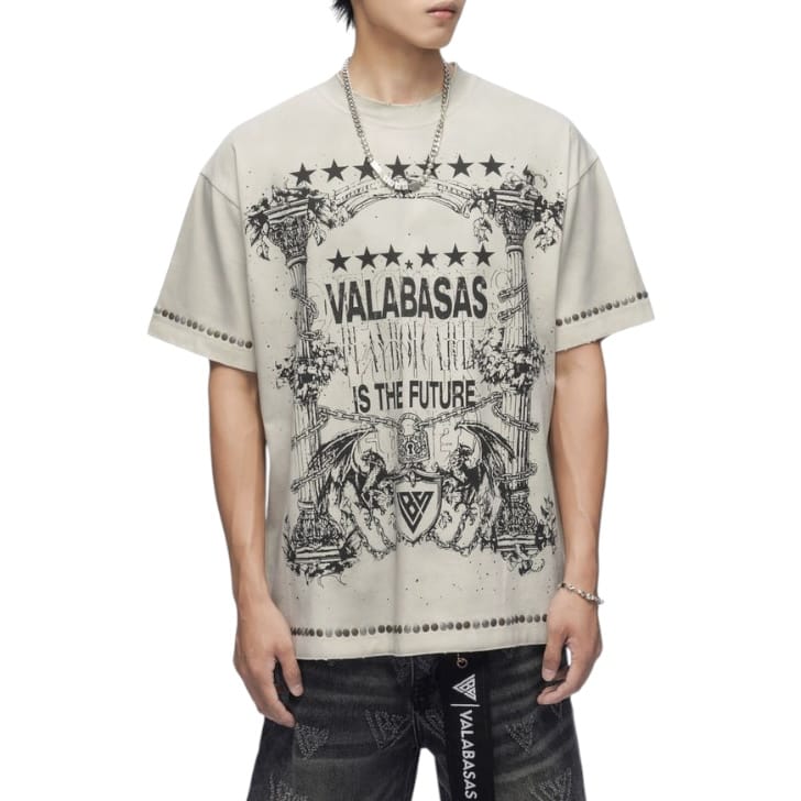 Valabasas Parchment Tee (Vintage Cream Wash) VLBS-VT1-1124