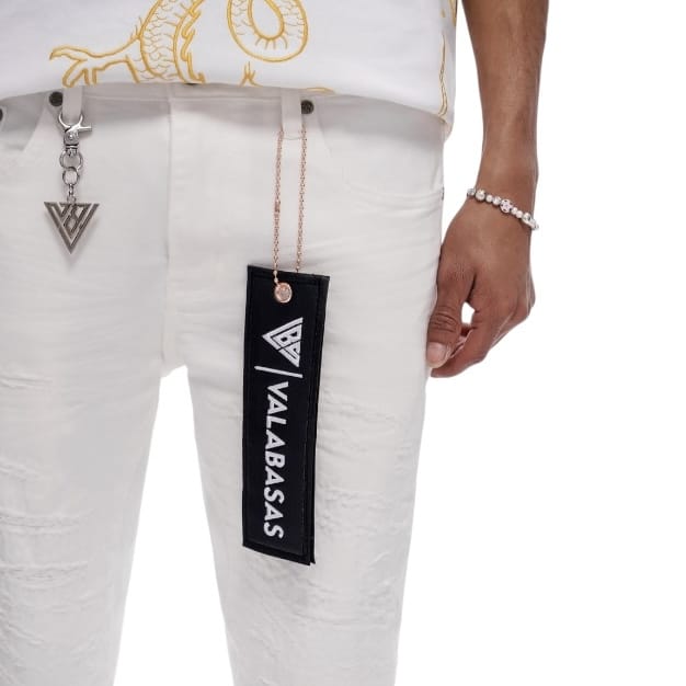Valabasas Repair Skinny Jean (White) VLBS-VJ2-1047