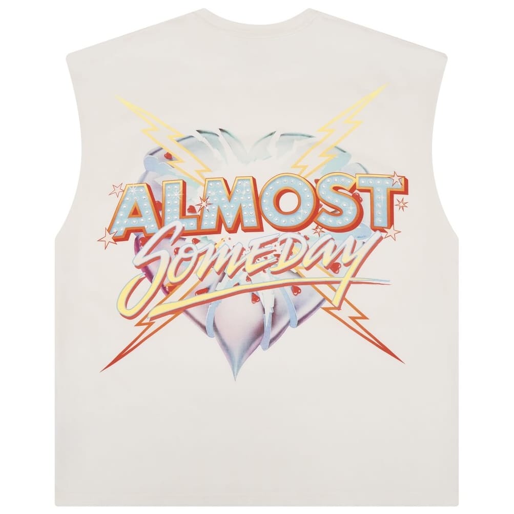 Almost Someday Showtime Cut Off Tee (Cream) AS-SUM26-011