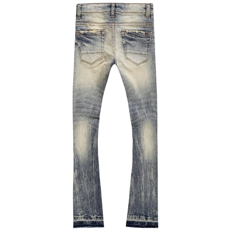 Kids Jordan Craig Stacked Shreds On Knees Denim (Vintage) JTF2294K