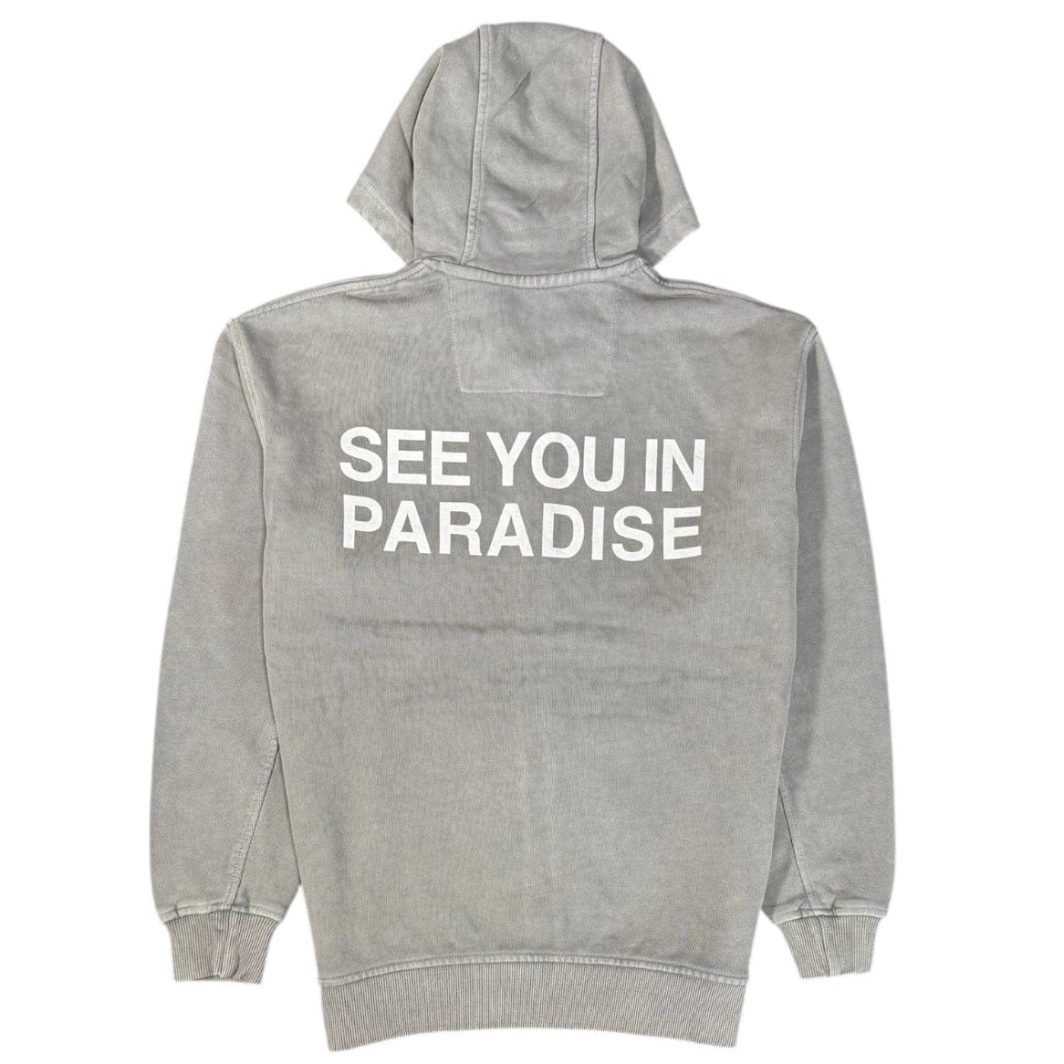 See You In Paradise Washed Zip Up Hoodie (Charcoal Wash) 8897H