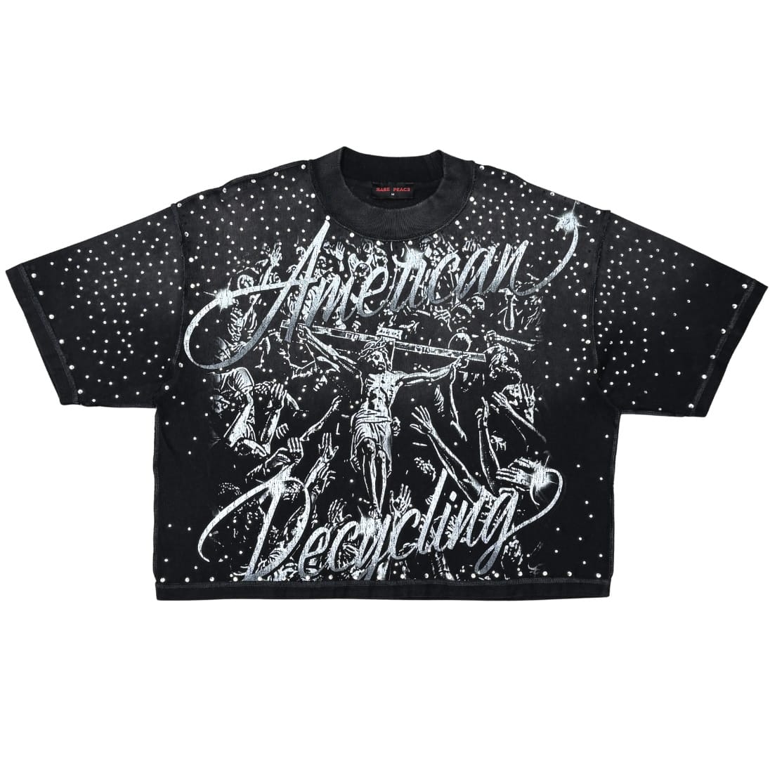Rare Peace Sacrifice Rhinestone Tee (Black) RT6012