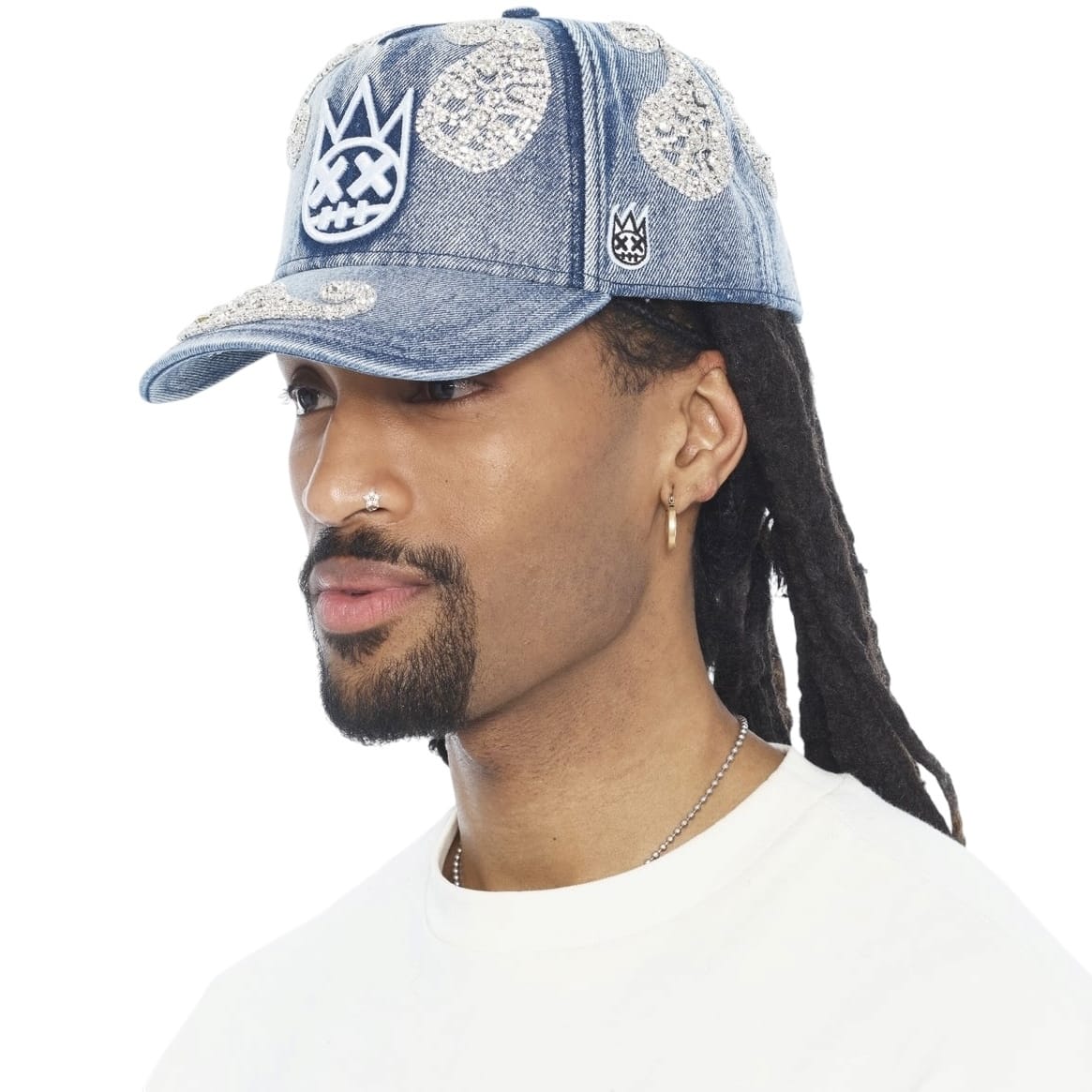 Cult Of Individuality Cult X El Alfa Paisley Panel A Frame Hat (Light Blue)