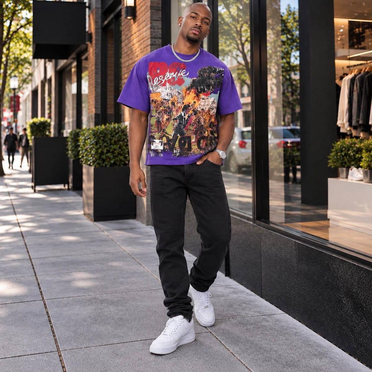 Reserve Catastrophic Tee (Purple)
