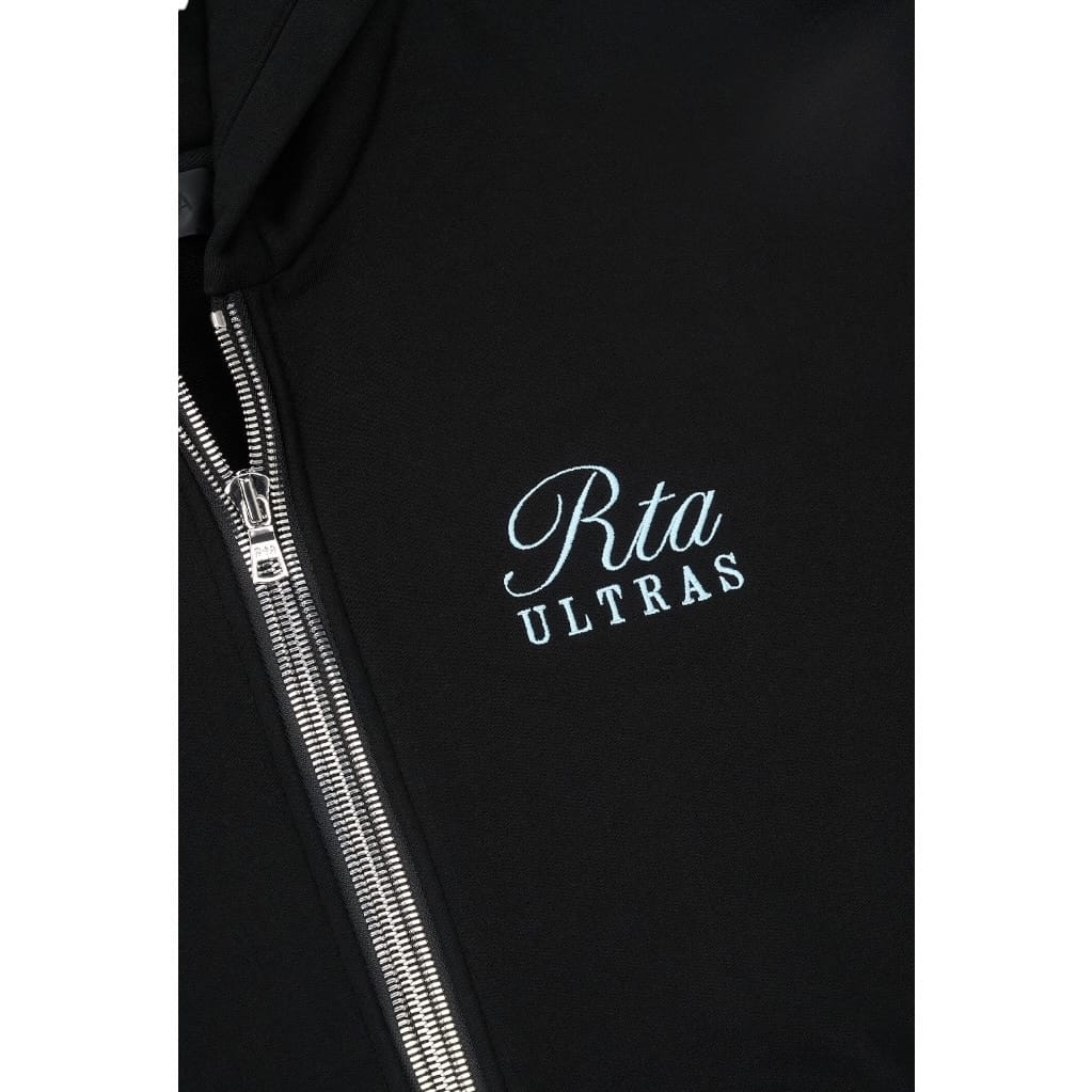 Rta Zev Oversized Zip Hoodie (Black Ultra Crest)