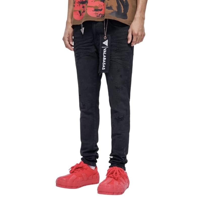 Valabasas Blackout Skinny Jean (Black Washed) VLBS-VJ1-1008