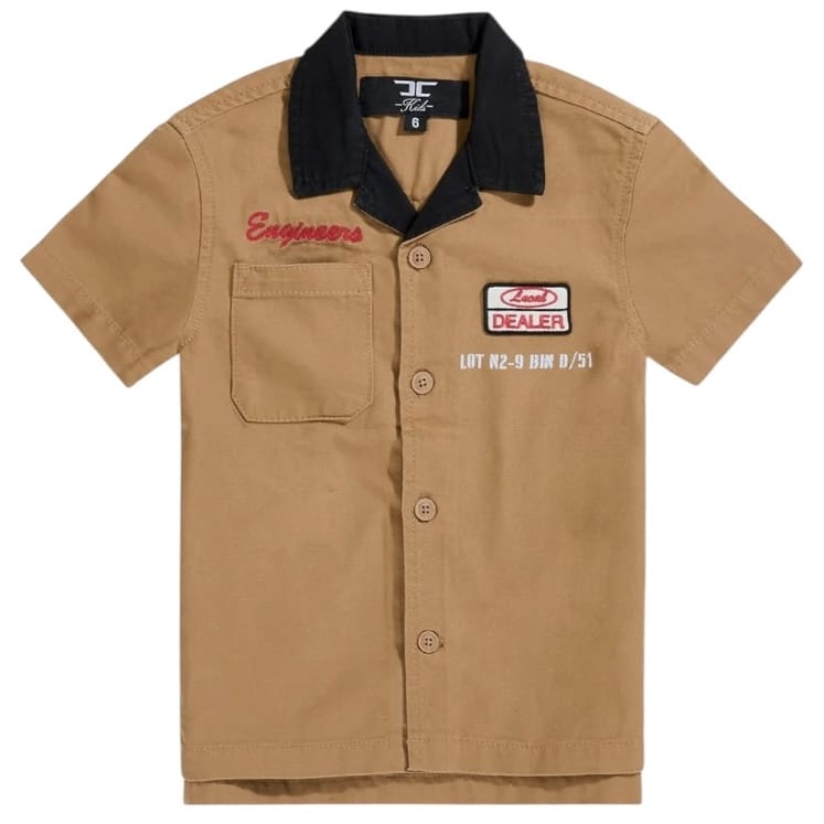 Boys Jordan Craig Re-up Mechanic Short Set (Wheat)