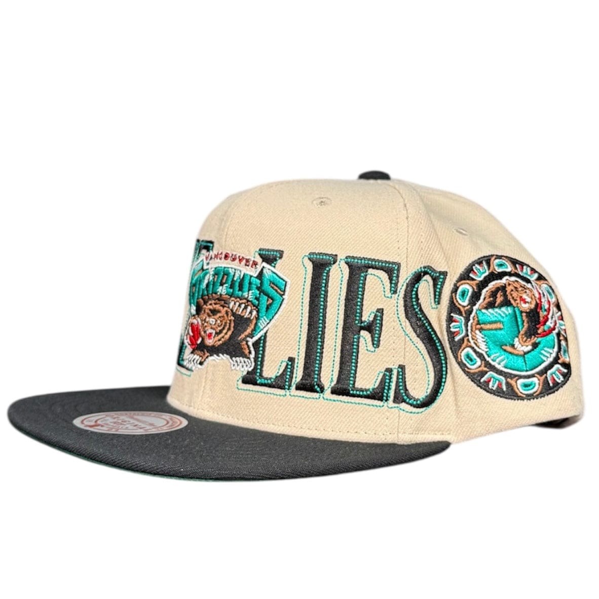 Mitchell & Ness Nba Vancouver Grizzlies Across The Board Snapback (Cream)
