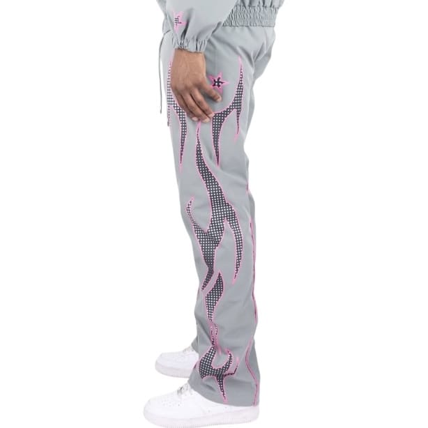 R3bel Denim Hooded Windbreaker Set (Grey) 3163-835