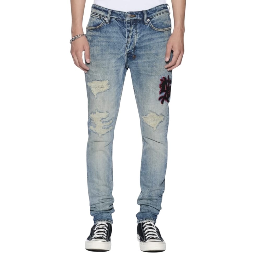 Ksubi Van Winkle Denim Jean (Bleu Monday Repair) MSP26DJ006