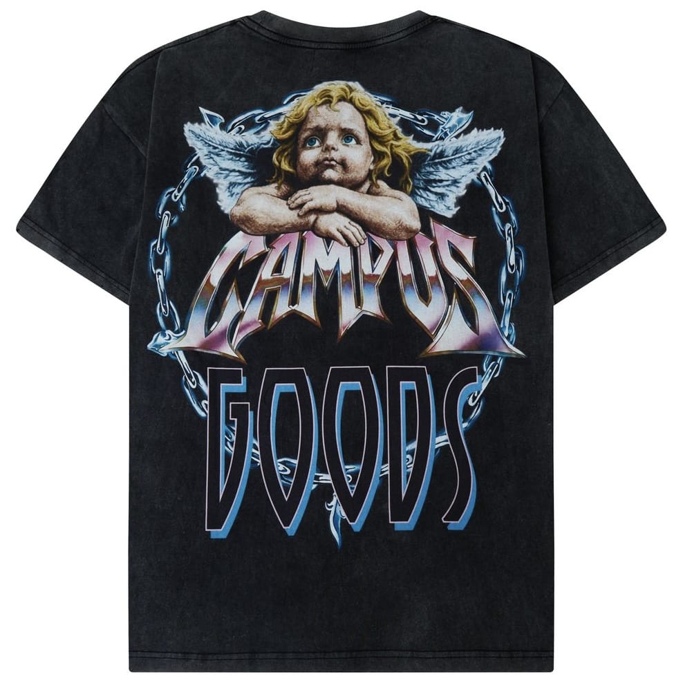 Campus Goods Metallic Tee (Grey Wash) CG-FALL26-021