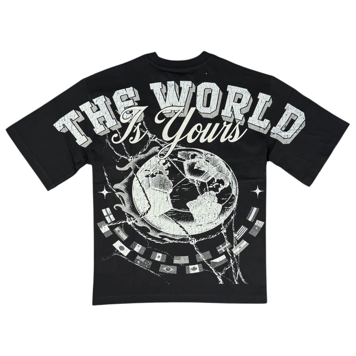 Roku Studio World Cup Faded Boxy Tee (Black) RK1482111-BLK