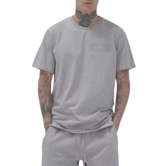 See You In Paradise Tonal Short Set (Heather Grey) 2078A/2078S