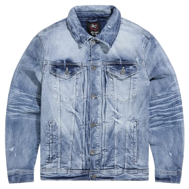 Jordan Craig Foundry Denim Trucker Jacket (River Blue) JJ2385