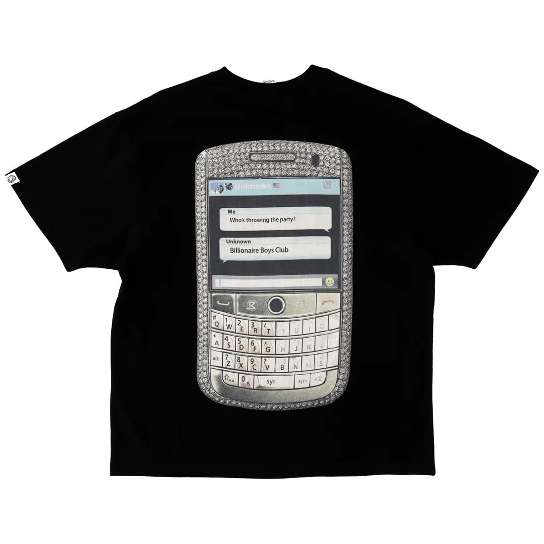 Billionaire Boys Club BB Text SS Knit Tee (Black) 861-3310