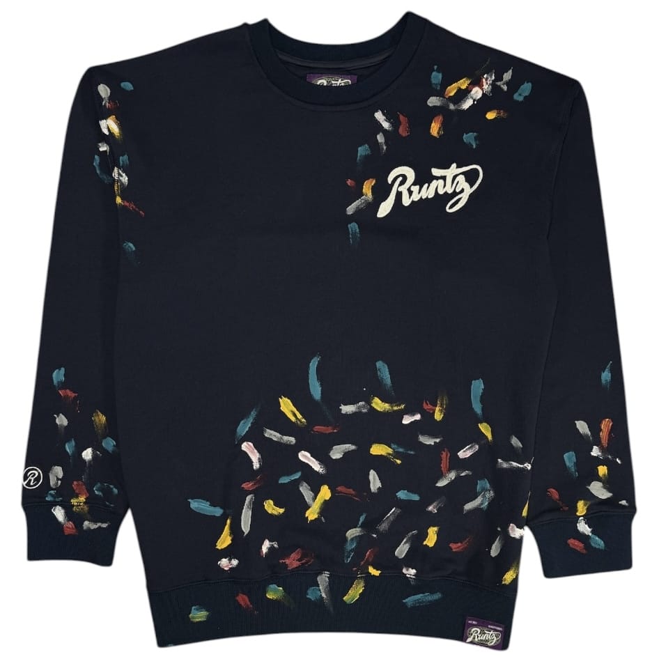 Runtz Paintsmudge Crewneck (Navy) 33683