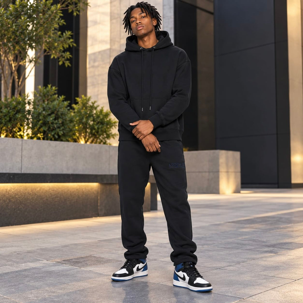 Ksubi 4x4 Luxe Biggie Hoodie (Cobalt Black) MCO26FL001