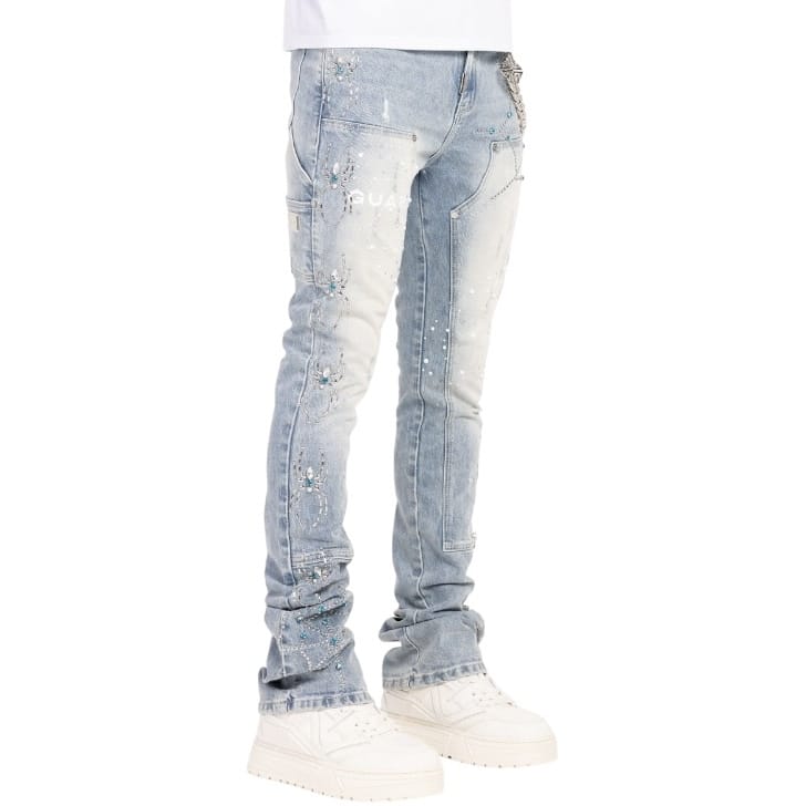 Guapi Spider Denim Jean (Aqua Blue) 836ABSD