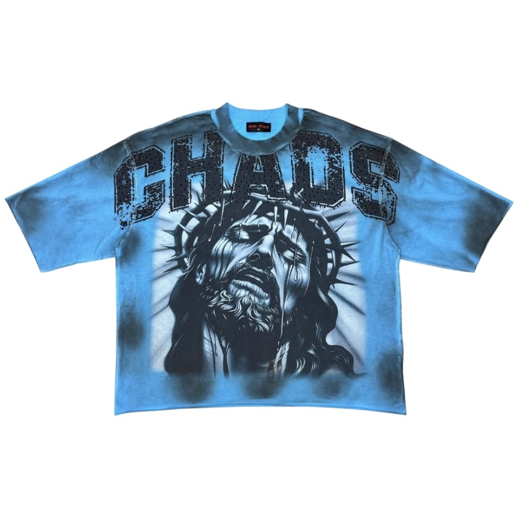Rare Peace Chaos Tee (Caroline Blue) RT6047