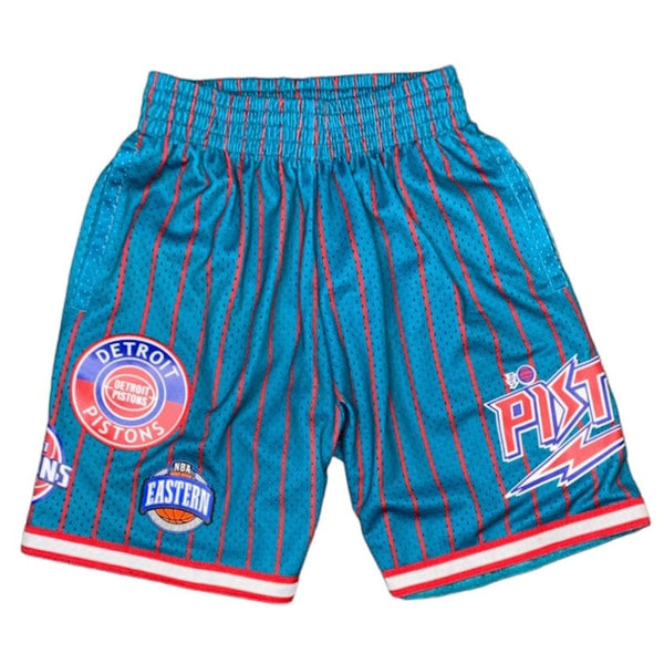 Mitchell & Ness Nba Detroit Pistons City Collection Short (Teal/Red)