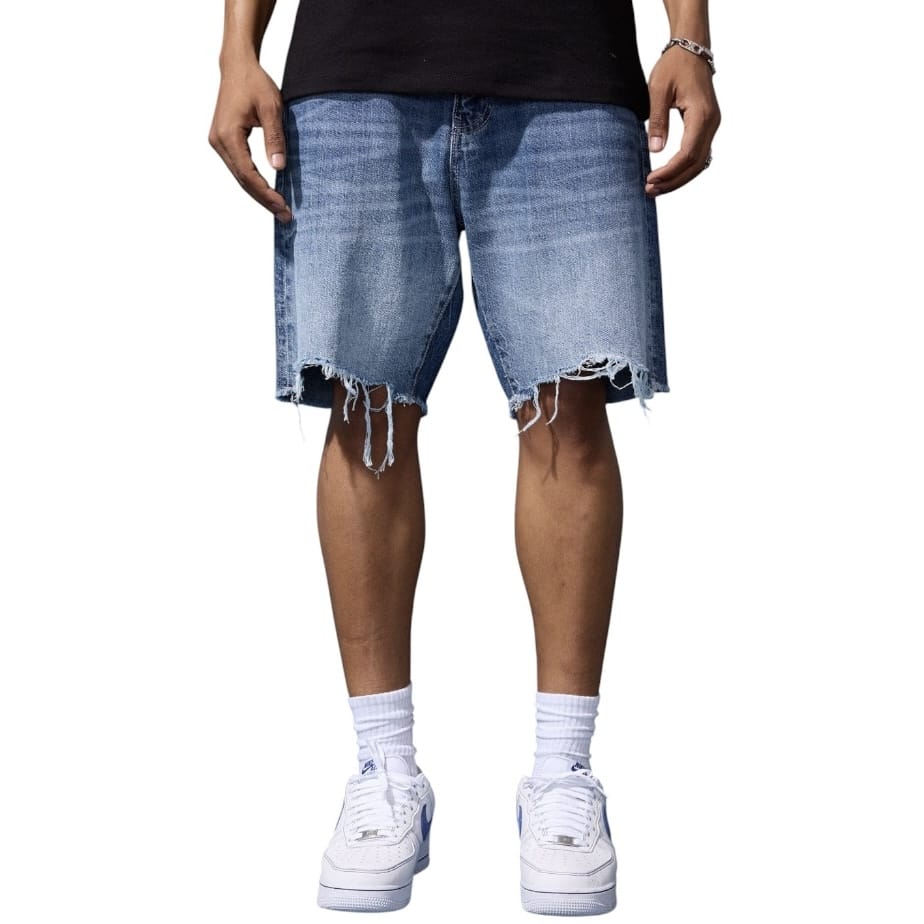 Jordan Craig Retro Infantry Denim Shorts (Aged Wash) J3224S