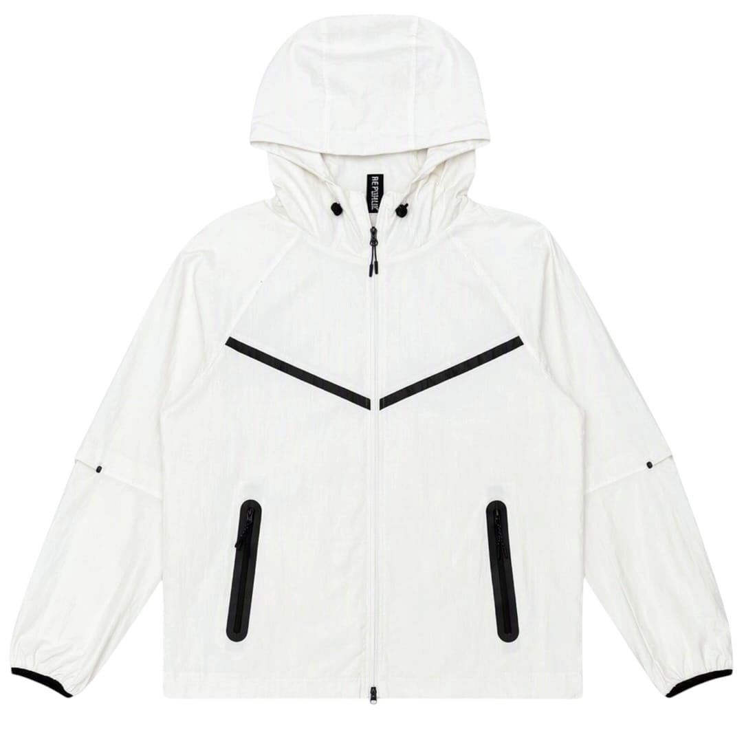 Civilized Nylon Zip Hoodie & Pants Tech Set (Off White) RF260-OWH