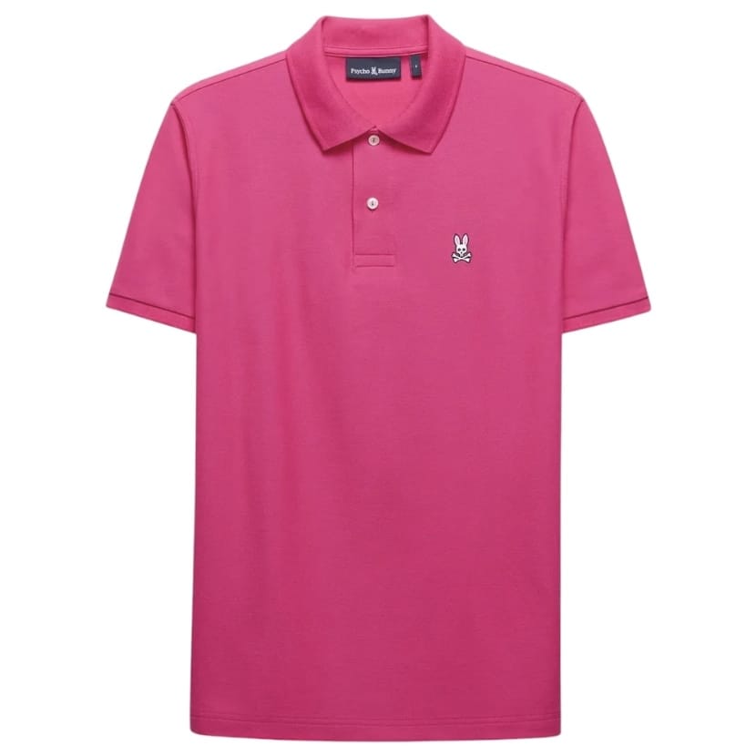 Psycho Bunny Classic Polo (Bright Fuschia) B6K001T1PC
