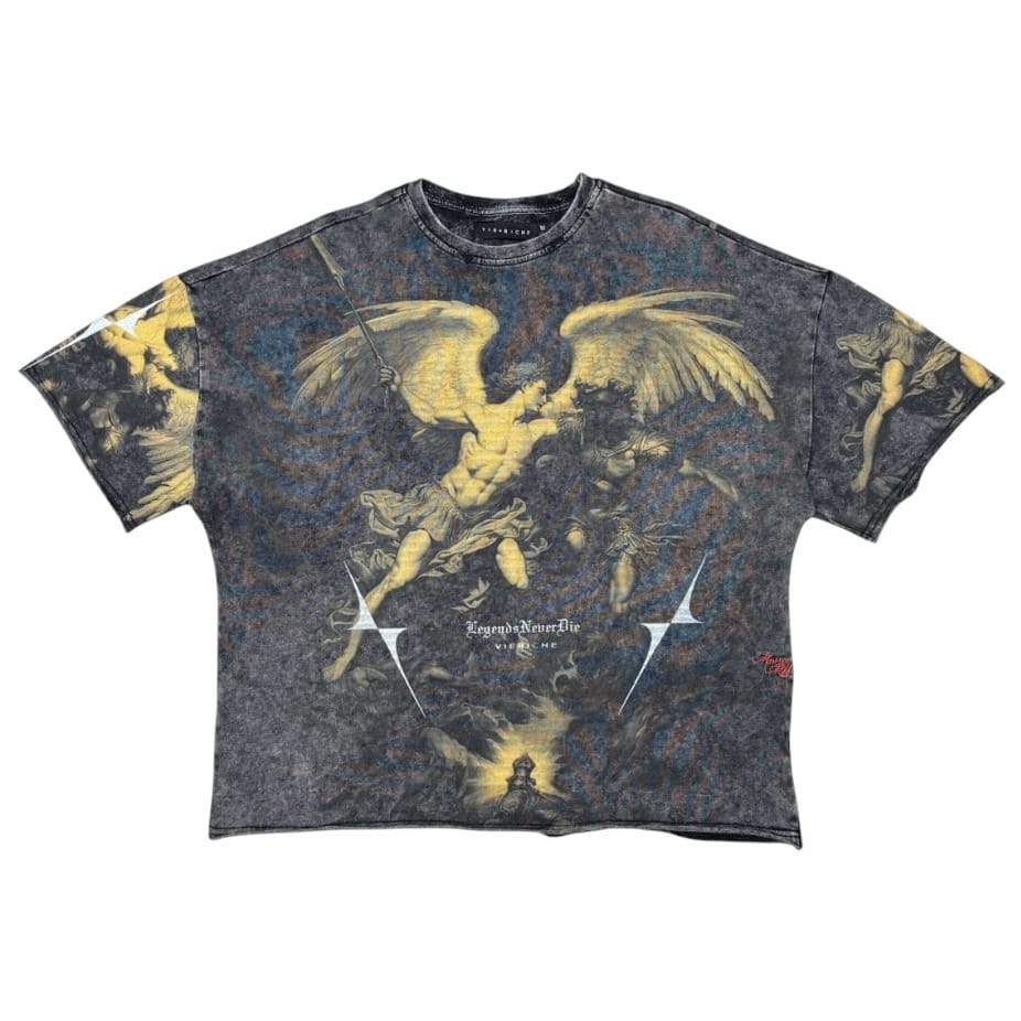 Vie Riche Saint Michael Tee (Black) VR1408-BLK
