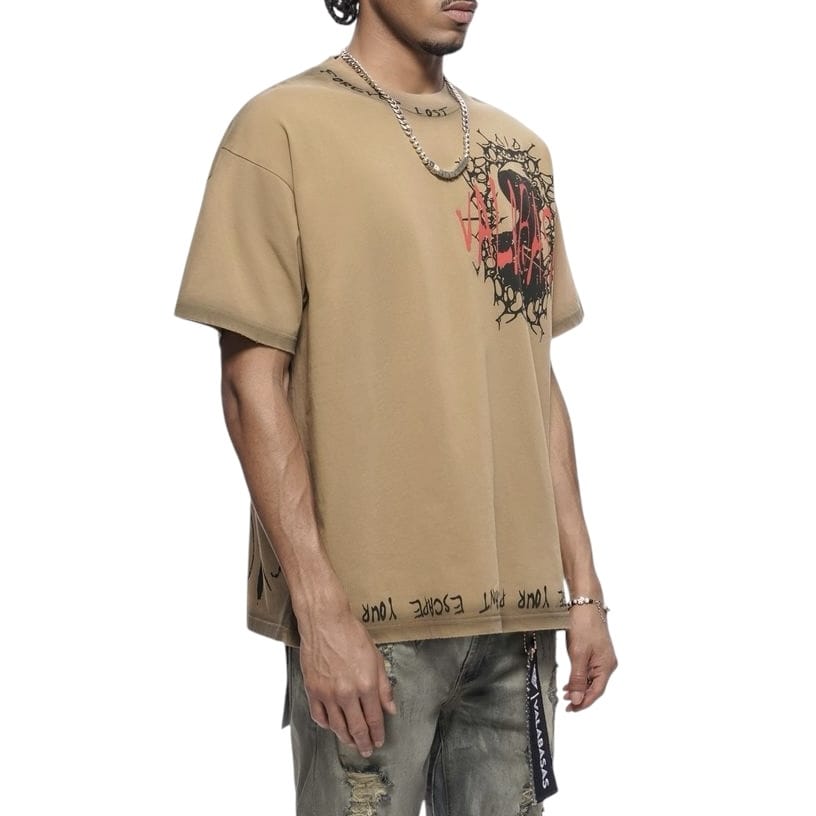 Valabasas Escape Tee (Khaki) VLBS-VT1-1088