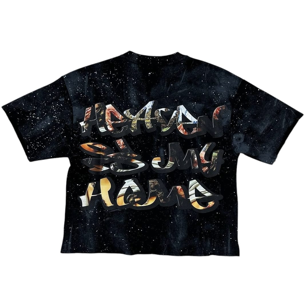 BKYS Heaven French Terry Cropped Tee (Black) T1463