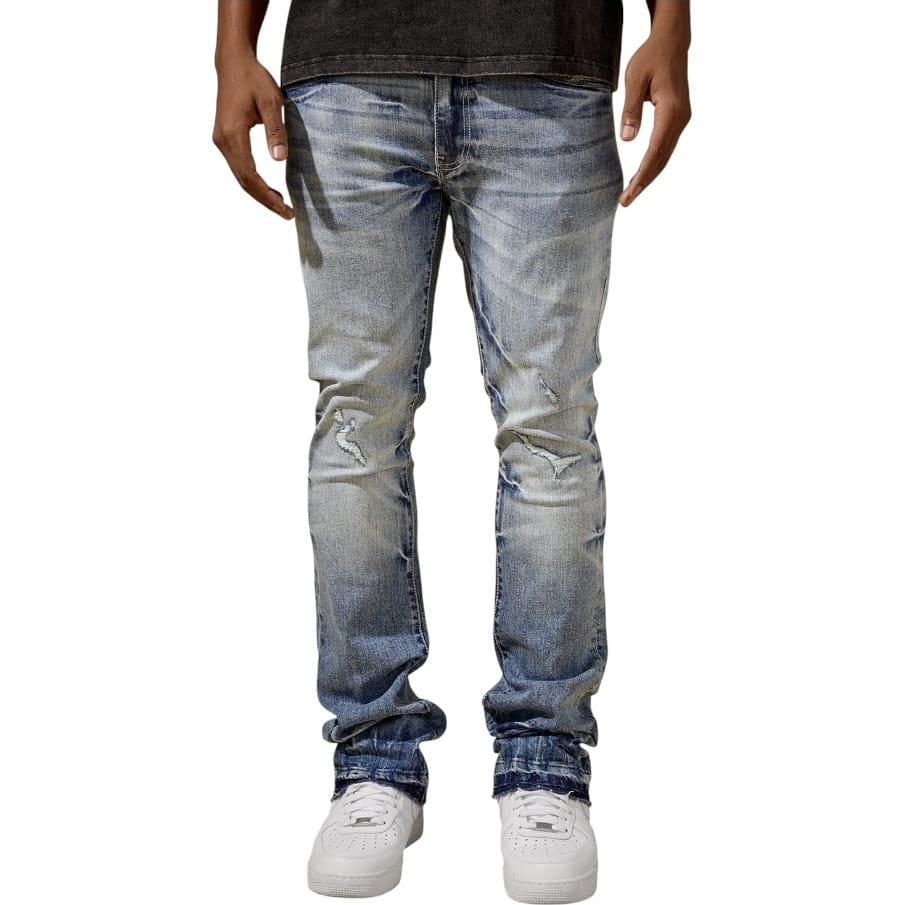 Jordan Craig Martin Skinny Stacked Cayuga Denim (River Blue) JTF2402