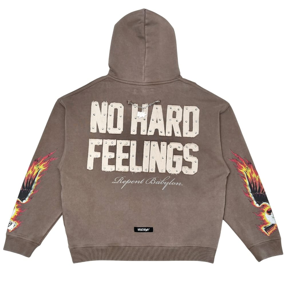Wrathboy No Hard Feelings Hoodie (Vintage Brown) WB05-151-VIB