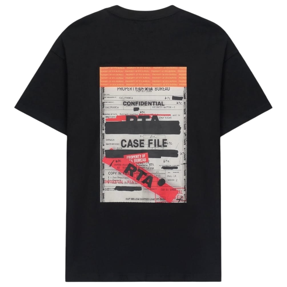 Rta Colin Oversized Short Sleeve Tee (Black Case File) MCVUK1447-T1322BKCFL