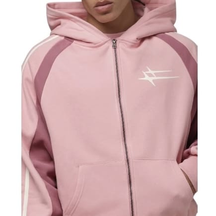 Loiter Hybrid Tek Zip Hoodie & Sweatpants Set (Pink)