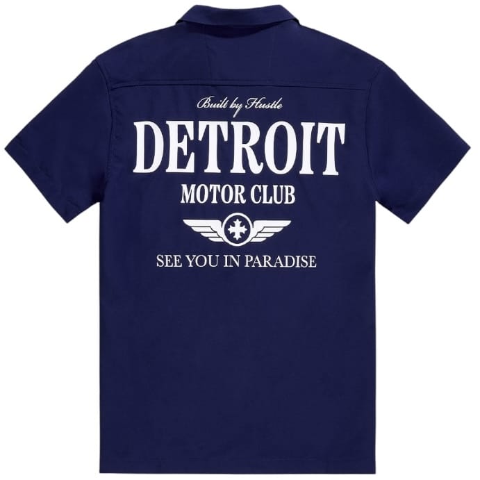See You In Paradise Detroit Motor Club SS Shirt & Short Set (Navy)