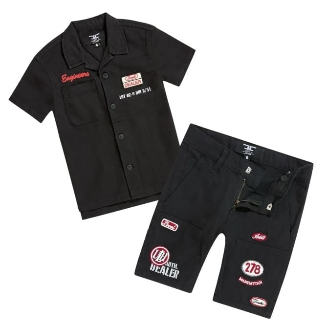 Kids Jordan Craig Re-up Mechanic Short Set (Black)