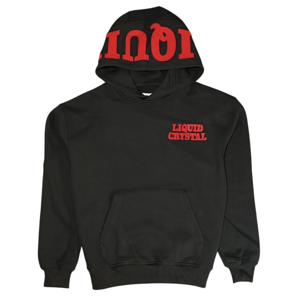 Liquid Crystals Chenille Hoodie & Pants Set (Crimson)