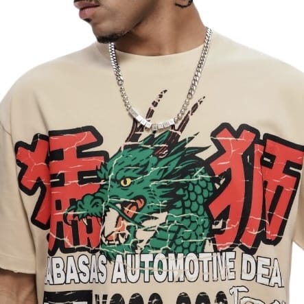 Valabasas Japanese Motors Tee (Beige) VLBS-VT1-1102