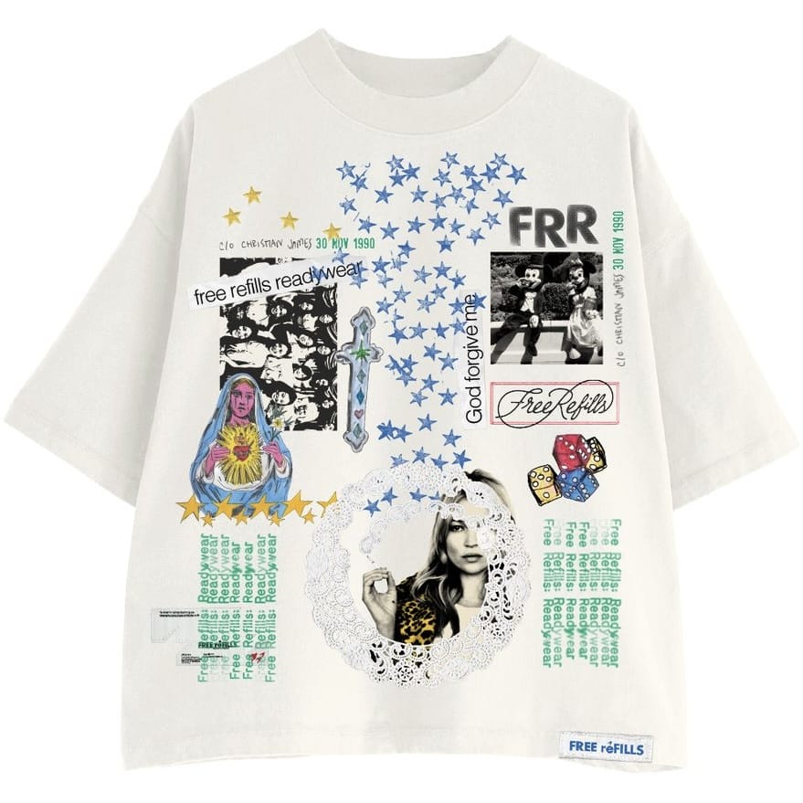 Free Refills Collage Tee (Off White) FR-SUM26-021
