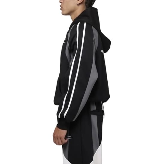 Loiter Hybrid Tek Zip Hoodie & Sweatpants Set (Black)