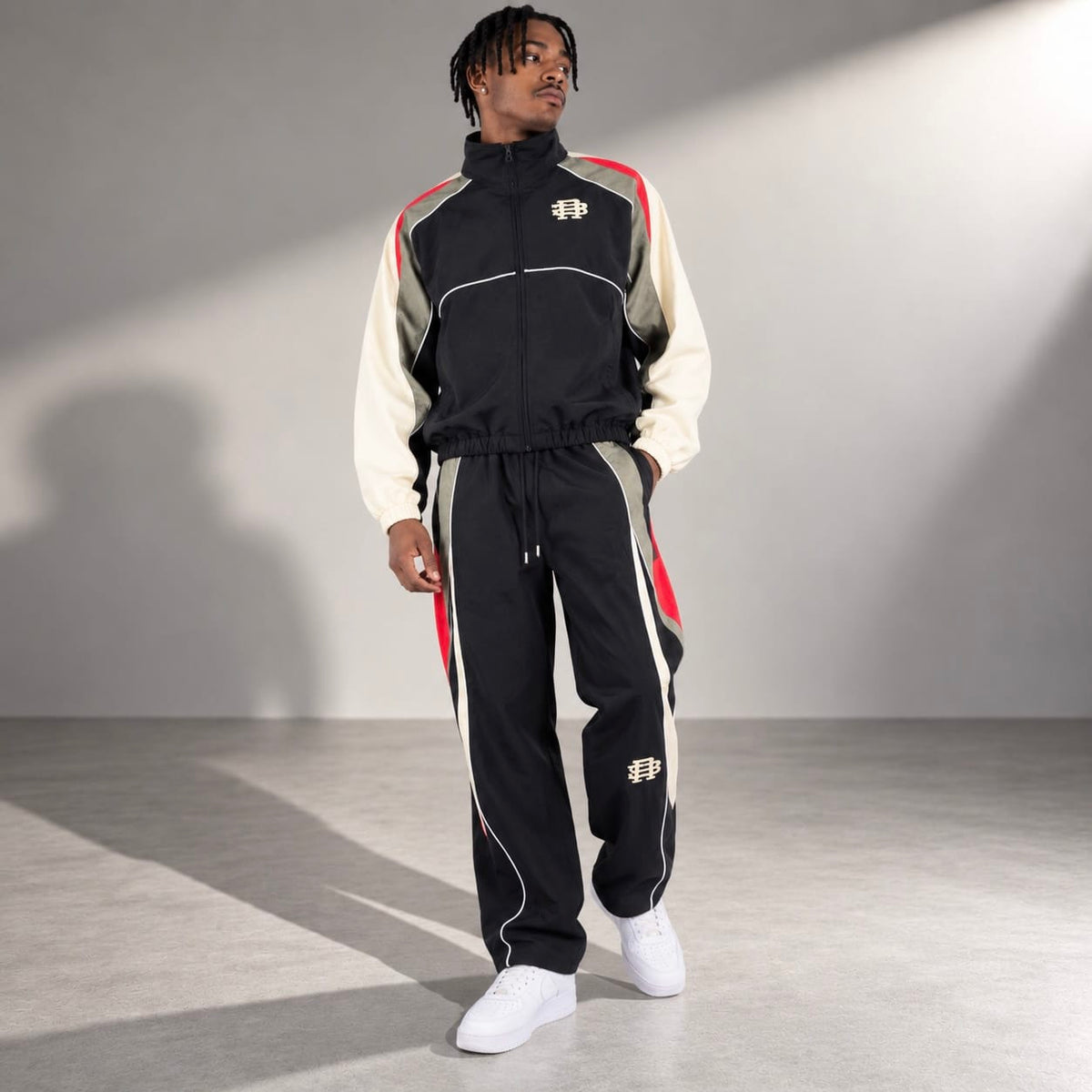R3bel Denim Vintage Windbreaker Set (Black) 3163-833