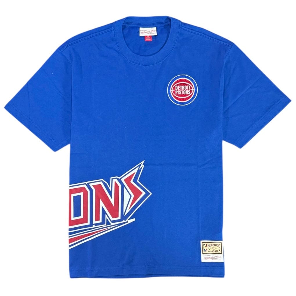 Mitchell & Ness Detroit Pistons Playoff Win Premium SS Tee (Royal)