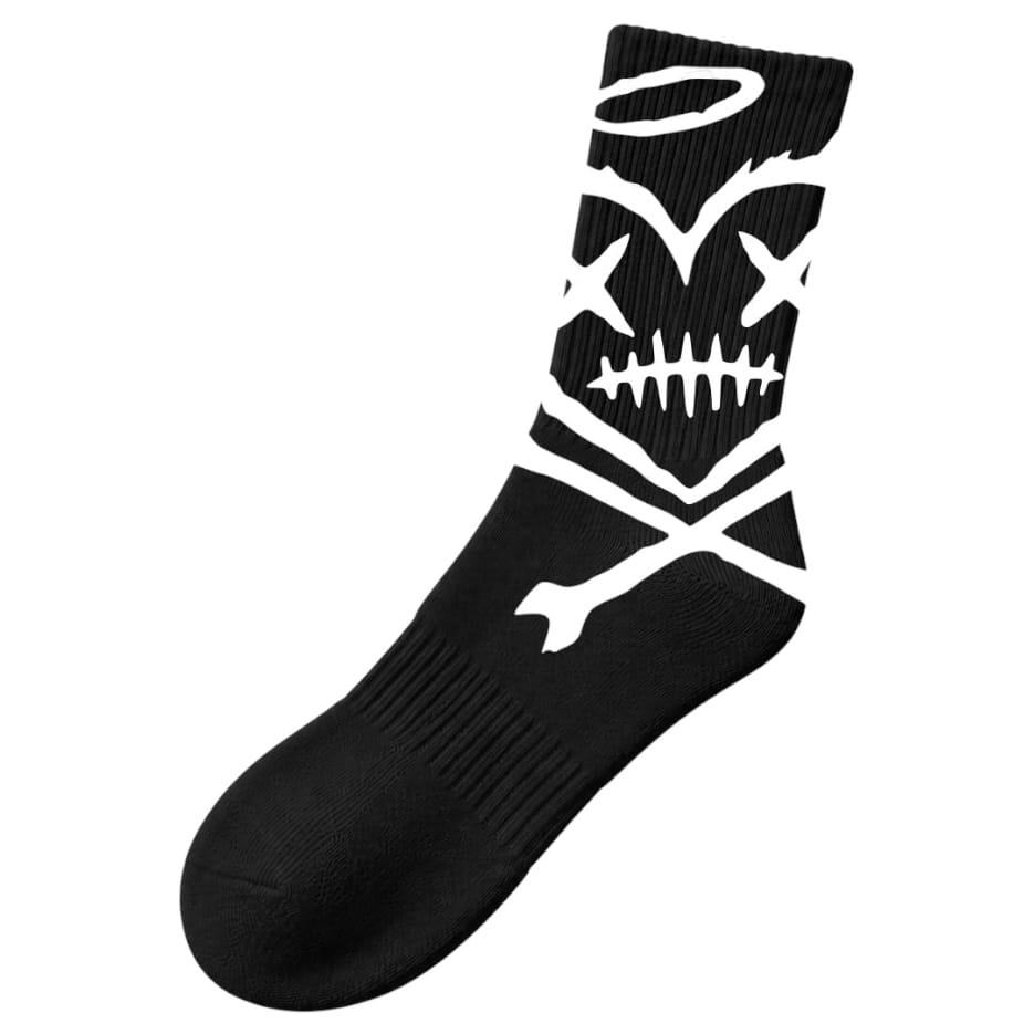 Shattered Hearts Logo Socks (Black)