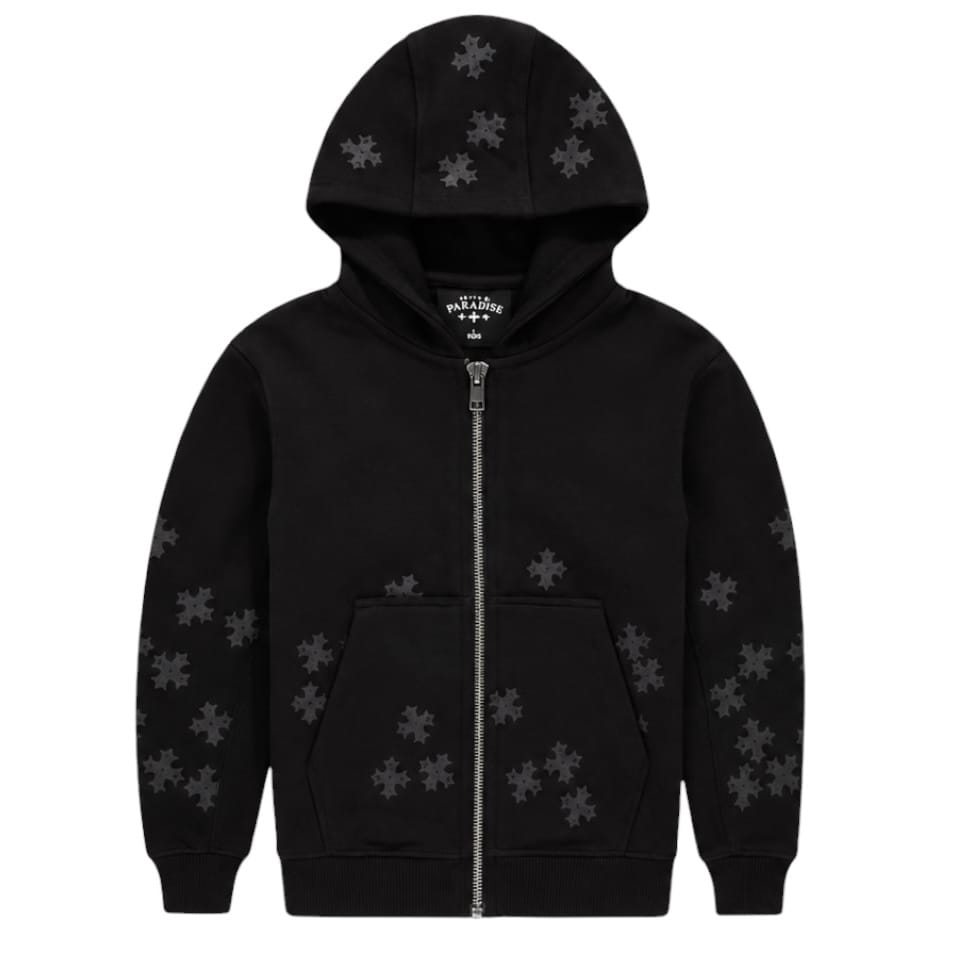 Boys See You In Paradise Forbidden Fruit Zip Up Hoodie (Jet Black) 8892HB