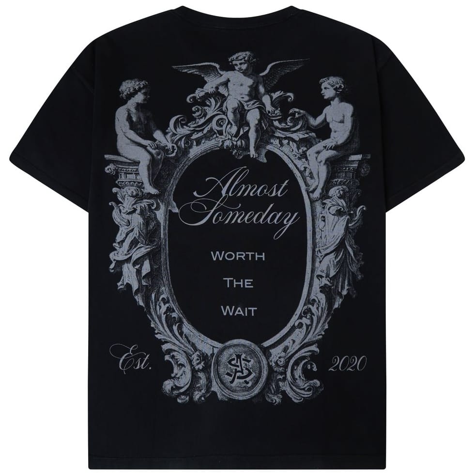 Almost Someday Flourish Tee (Jet Black) AS-FALL26-004