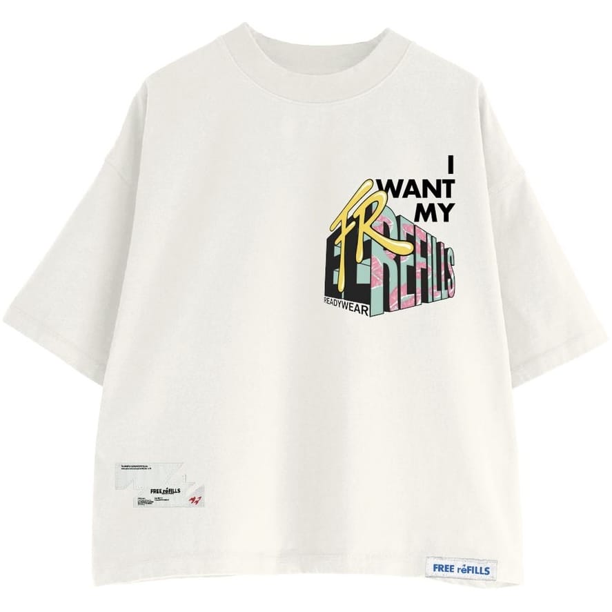 Free Refills Tv Tee (Off White) FR-SUM26-018