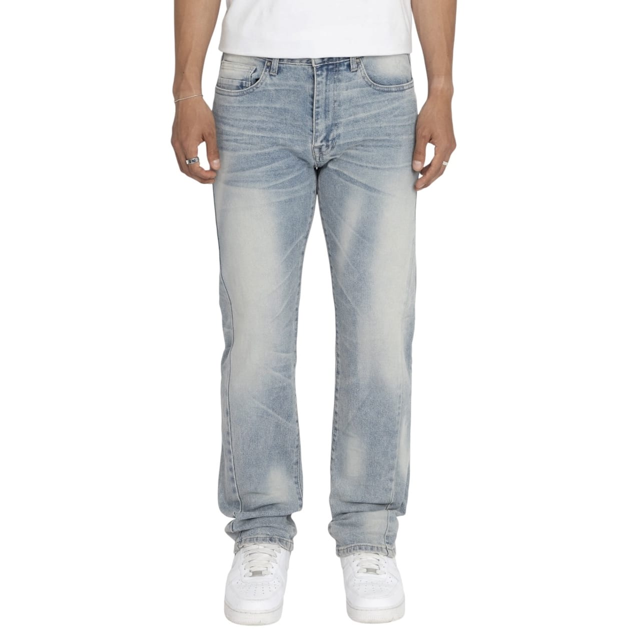 Smoke Rise Essential Vintage Washed Jeans (Marco Blue) JP26F233