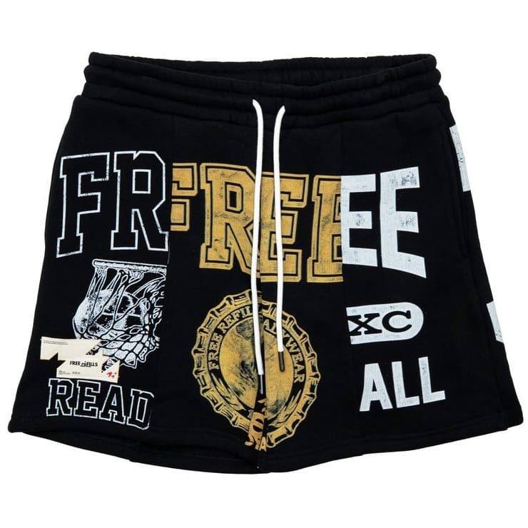 Free Refills Split Short (Black) FR-SUM26-003