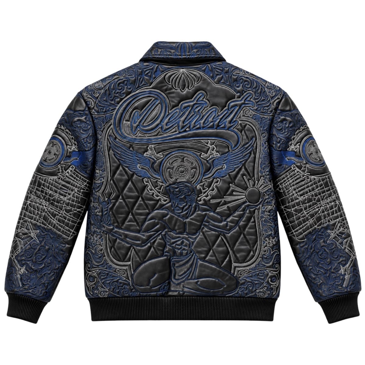 See You In Paradise Detroit Embroidered Jacket (Black) 91698